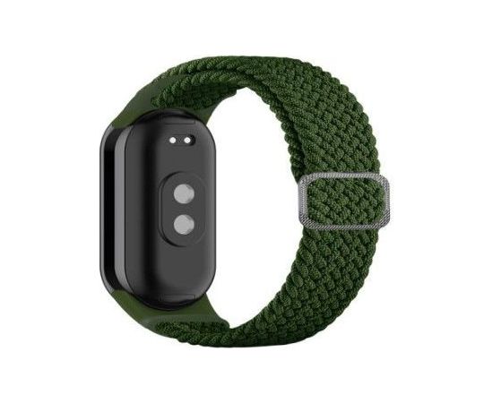 iLike Universal  Mi Band 8 wristband bracelet Braided fabric strap Green
