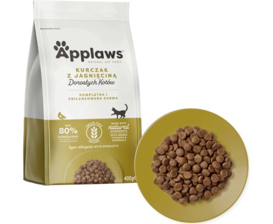 APPLAWS Adult Chicken with lamb - dry cat food - 400g