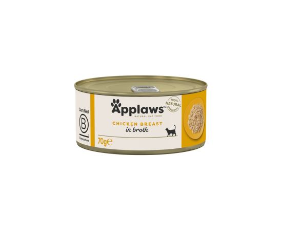 APPLAWS Chicken Breast in Broth - wet cat food - 6x70g