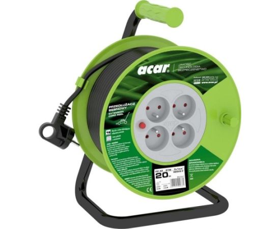 Acar PZ-4Z/OTM H05VV-F 3G1.0 20M  Retractable extension cable