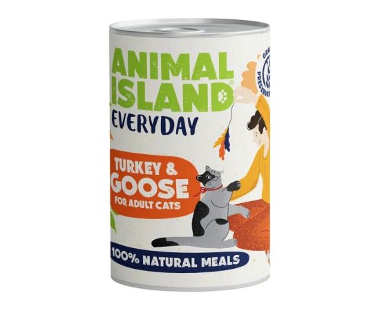 ANIMAL ISLAND Everyday Turkey and goose - wet cat food - 400g