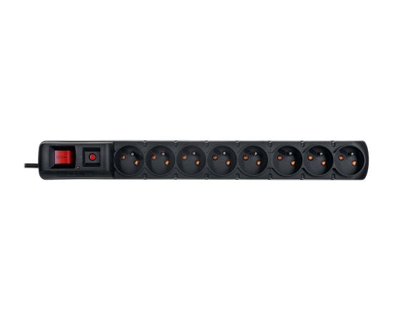 ACAR S8 power extension 1.5 m 8 AC outlet(s) Indoor Black