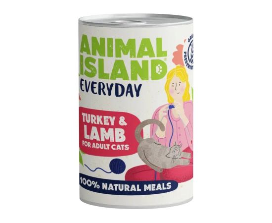 ANIMAL ISLAND Everyday Turkey and lamb - wet cat food - 400g