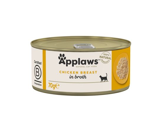 APPLAWS Chicken breast in broth - wet cat food - 70g