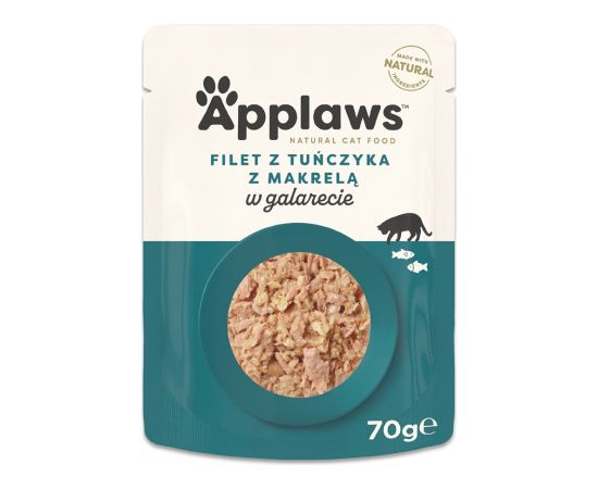APPLAWS Tuna Fillet with Mackerel in Jelly - wet cat food - 70g