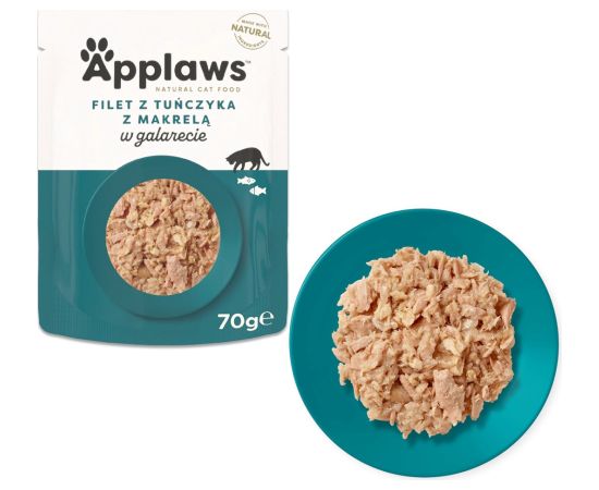 APPLAWS Tuna Fillet with Mackerel in Jelly - wet cat food - 70g