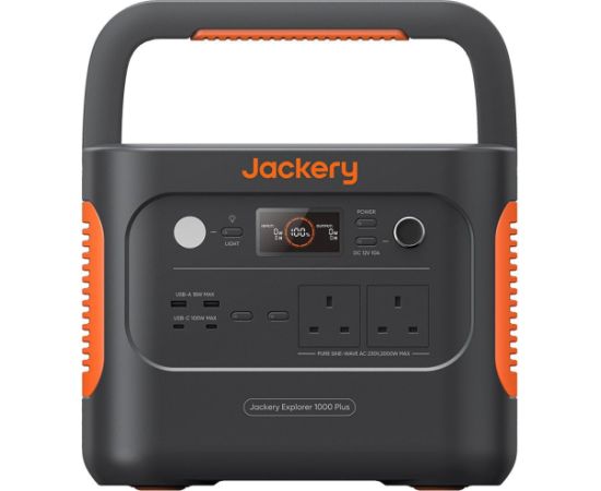 Jackery JE-1000C 	Spēkstacija (LiFePO4) 30400 mAh 2000 W 14,5 kg