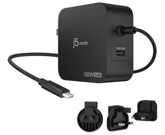 j5create JUP25102V 120w tīkla lādētājs