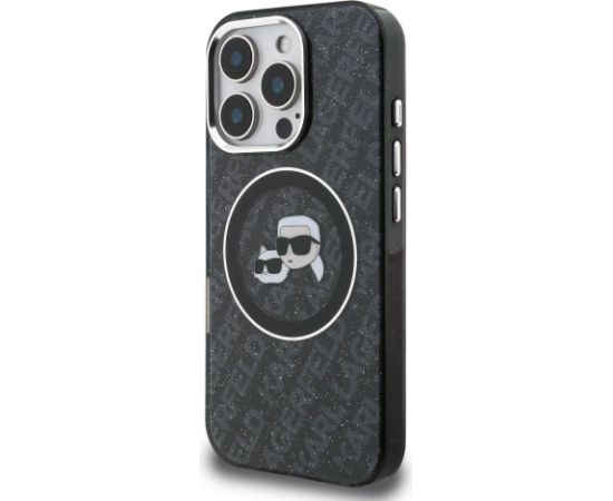 Karl Lagerfeld IML K&CH Heads Repeated Logo MagSafe Case Aizsargapvalks priekš Apple iPhone 16 Pro