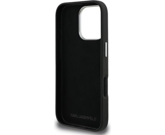 Karl Lagerfeld Grained PU K&CH Heads Case Чехол для Apple iPhone 16 Pro