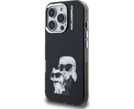 Karl Lagerfeld IML Aquarelle Karl and Choupette Case Aizsargapvalks priekš Apple iPhone 16 Pro