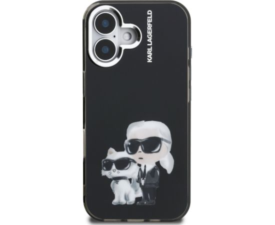 Karl Lagerfeld IML Aquarelle Karl and Choupette Case Aizsargapvalks priekš Apple iPhone 16