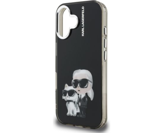 Karl Lagerfeld IML Aquarelle Karl and Choupette Case Aizsargapvalks priekš Apple iPhone 16