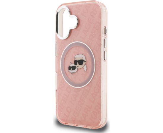 Karl Lagerfeld IML K&CH Heads Repeated Logo MagSafe Case Чехол для Apple iPhone 16