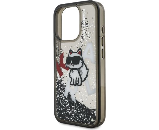 Karl Lagerfeld Liquid Glitter Scattered Choupette Case Aizsargapvalks priekš Apple iPhone 16