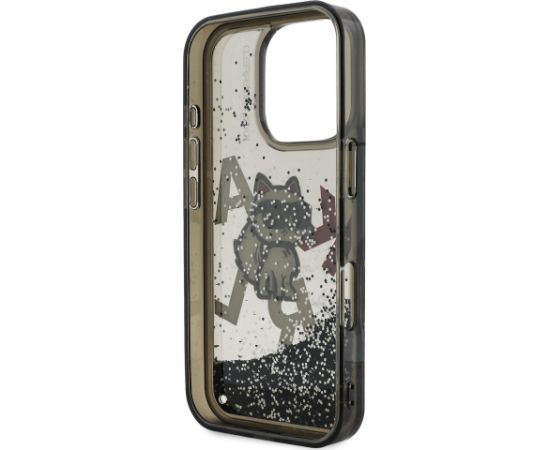 Karl Lagerfeld Liquid Glitter Scattered Choupette Case Aizsargapvalks priekš Apple iPhone 16