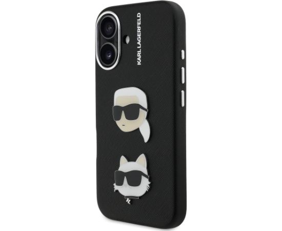 Karl Lagerfeld Grained PU K&CH Heads Case Чехол для Apple iPhone 16