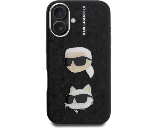 Karl Lagerfeld Grained PU K&CH Heads Case Чехол для Apple iPhone 16