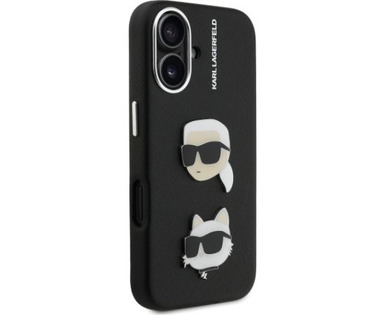 Karl Lagerfeld Grained PU K&CH Heads Case Чехол для Apple iPhone 16