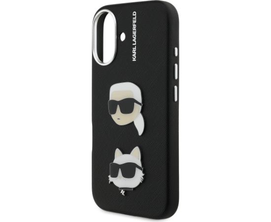 Karl Lagerfeld Grained PU K&CH Heads Case Чехол для Apple iPhone 16