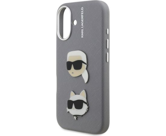 Karl Lagerfeld Grained PU K&CH Heads Case Чехол для Apple iPhone 16