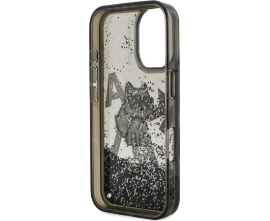 Karl Lagerfeld Liquid Glitter Scattered Choupette Case Aizsargapvalks priekš Apple iPhone 16