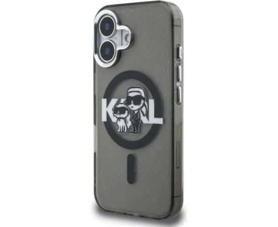 Karl Lagerfeld IML Glitter Karl and Choupette Sketch MagSafe Case Чехол для Apple iPhone 16