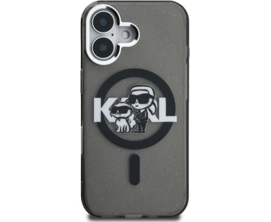 Karl Lagerfeld IML Glitter Karl and Choupette Sketch MagSafe Case Чехол для Apple iPhone 16
