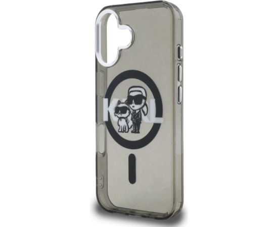 Karl Lagerfeld IML Glitter Karl and Choupette Sketch MagSafe Case Чехол для Apple iPhone 16