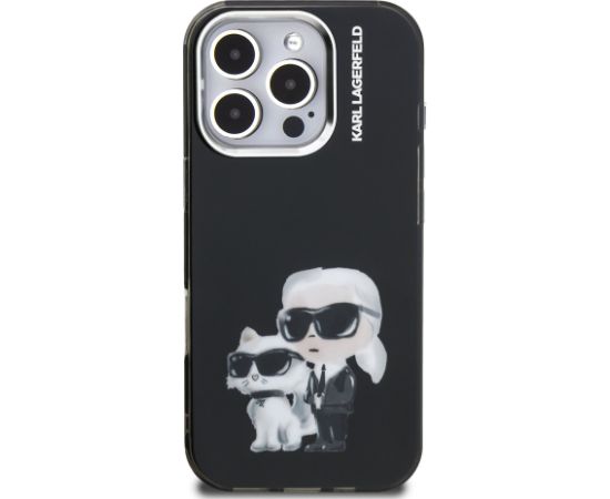 Karl Lagerfeld IML Aquarelle Karl and Choupette Case Чехол для Apple iPhone 16 Pro Max