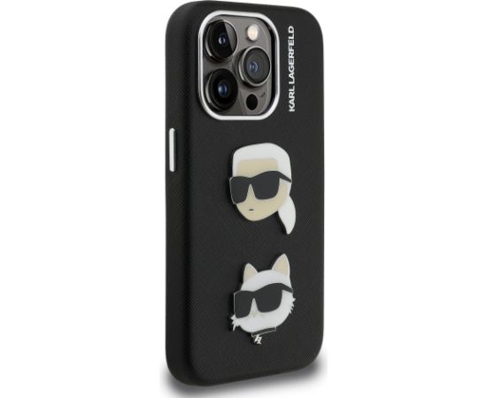 Karl Lagerfeld Grained PU K&CH Heads Case Чехол для Apple iPhone 15 Pro Max Чехлы - альтернативные