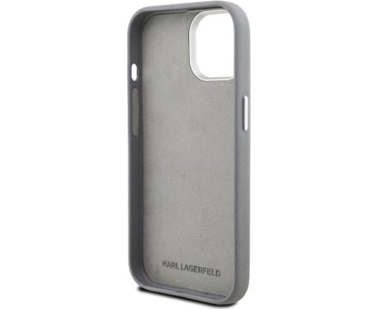 Karl Lagerfeld Grained PU K&CH Heads Case Чехол для Apple iPhone 15