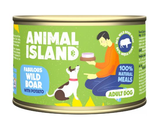 ANIMAL ISLAND venison with potatoes - wet dog food - 410 g