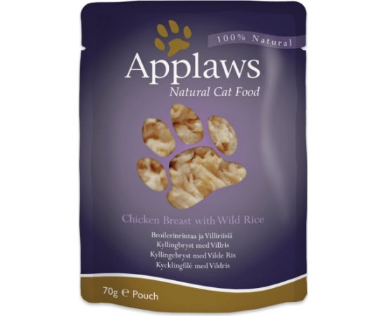 APPLAWS Natural Cat Food Chicken with rice - wet cat food - 70g