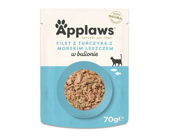 APPLAWS Tuna fillet with sea bream in broth - wet cat food - 70g