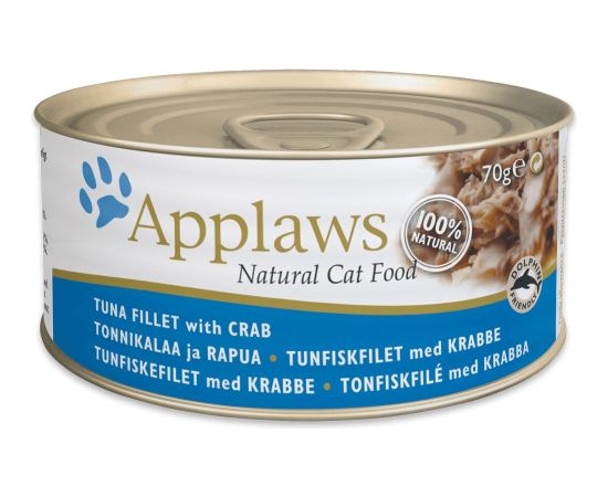 APPLAWS Natural Cat Food Tuna fillet with crab - wet cat food - 70g