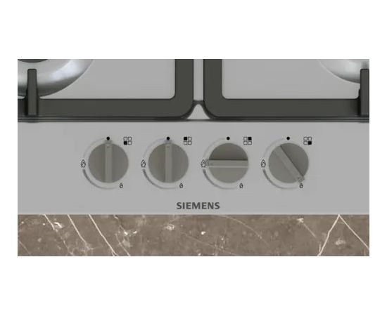 Siemens EG6B5PK90 hob Black, Stainless steel Built-in 60 cm Gas 4 zone(s)