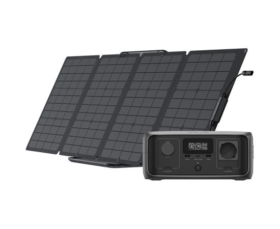 Set: EcoFlow River 3 power station + 110W photovoltaic panel.