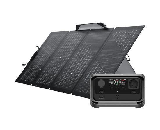 Bundle: Power station EcoFlow River 3 Plus + portable solar panel 220W