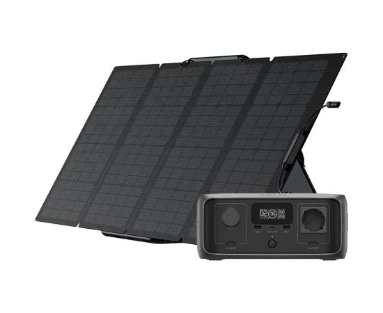 Set: EcoFlow River 3 UPS power station + 160W photovoltaic panel.