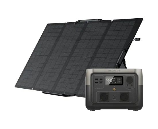 Bundle: Power station EcoFlow River 2 Max + portable solar panel 160W