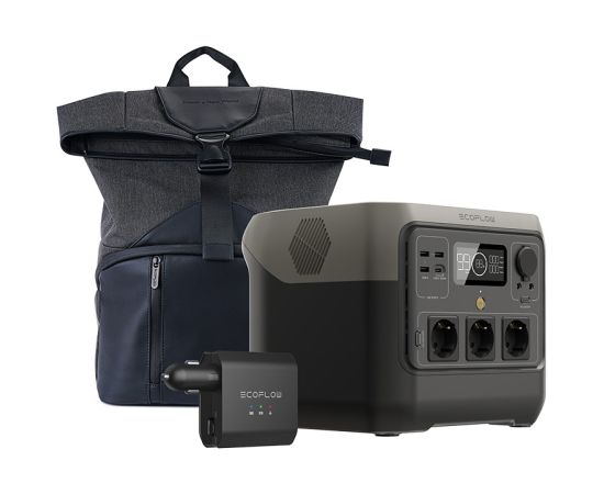 Bundle EcoFlow River 2 Pro + Smart car battery charger + Carrying bag