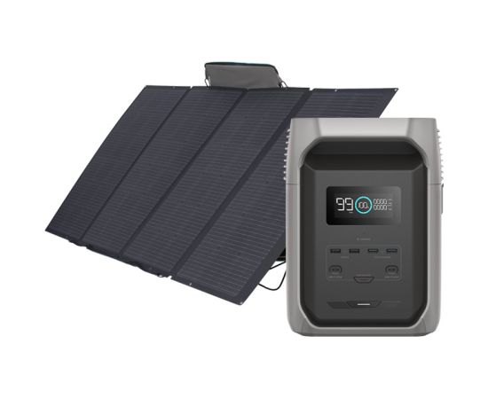 Set: EcoFlow Delta 3 1500 power station + 400W photovoltaic panel.