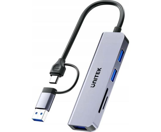 Unitek Hub 5w1 USB-A/C 5 Gbps SD micro SD