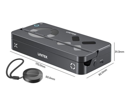 Unitek dokstacija + karšu lasītājs Nintendo Switch, PD 100W, HDMI 4K, RJ-45