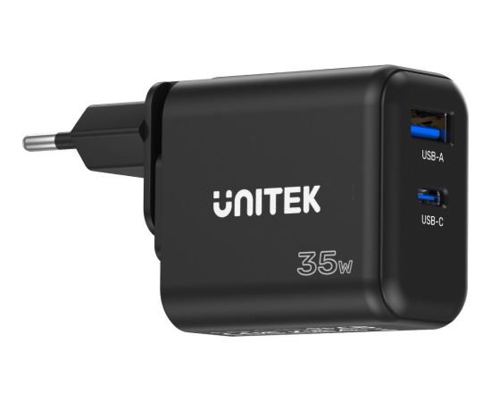 Tīkla lādētājs Unitek P1119A 1x USB-A 1x USB-C 3 A (P1119A)