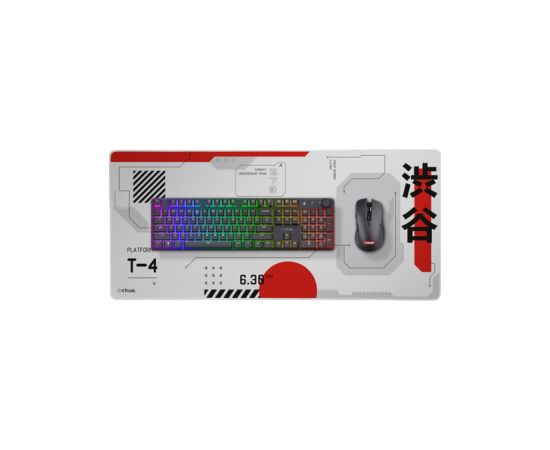 Datorpeles paliktnis Trust GXT 759W XXL Japan White