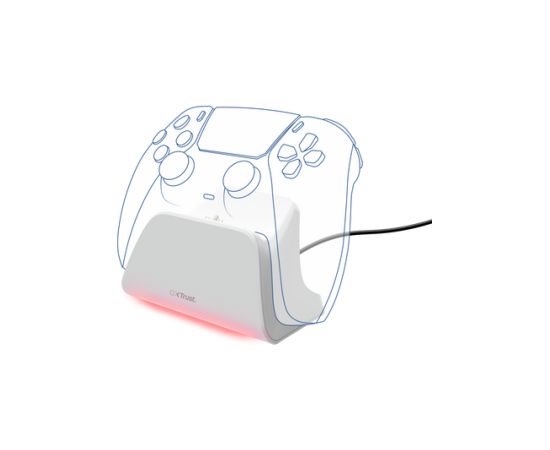 Uzlādes stacija Trust GXT255W PS5 White