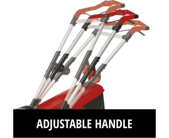 Einhell Cordless Lawn Mower Set GE-CM 36/37 Li, 36 Volt (2x18 V) (red/black, 2x Li-Ion Plus batteries 4.0 Ah)