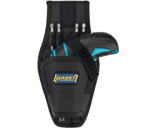 Hazet mini cordless screwdriver 9230B-1, 1/4 bits, including holster (blue/black, 7 pieces)